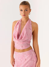 Soren Halter Top - Vintage Floral
