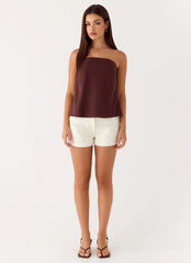 Emmerson Top - Chocolate Drizzle