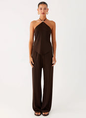 Deacon Low Rise Pants - Chocolate