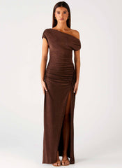 Harvest Moon Maxi Dress - Chocolate