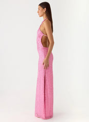 Lorenz Sequin Maxi Dress - Pink