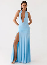 Sorrento Sunsets Maxi Dress - Ice Blue