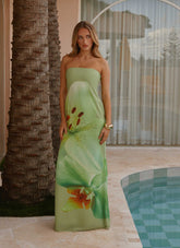 Darcy Maxi Dress - Green Floral
