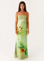 Darcy Maxi Dress - Green Floral