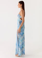 Alouette Maxi Dress - Aqua Paisley