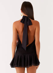 Willow Chiffon Mini Dress - Moody Floral