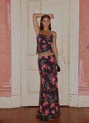 Kahlo Top - Midnight Bloom