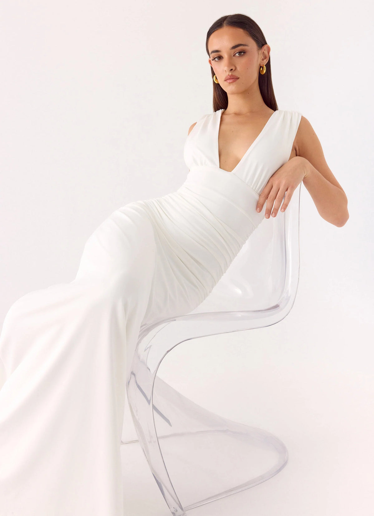 Options Maxi Dress - White