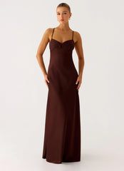 Joanie Maxi Dress - Chocolate