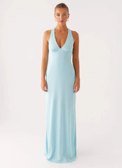 Desi Halterneck Maxi Dress - Mint