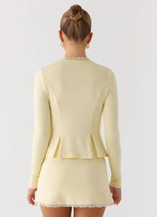 Landon Long Sleeve Top - Butter Yellow