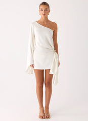 Statement Hour One Shoulder Top - Ivory