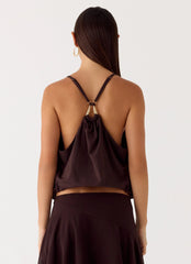 Yaz Top - Chocolate Plum