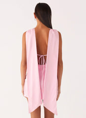 Cerina High Neck Mini Dress - Pink