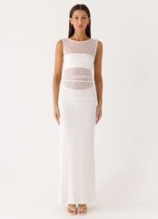 Sabre Maxi Dress - White