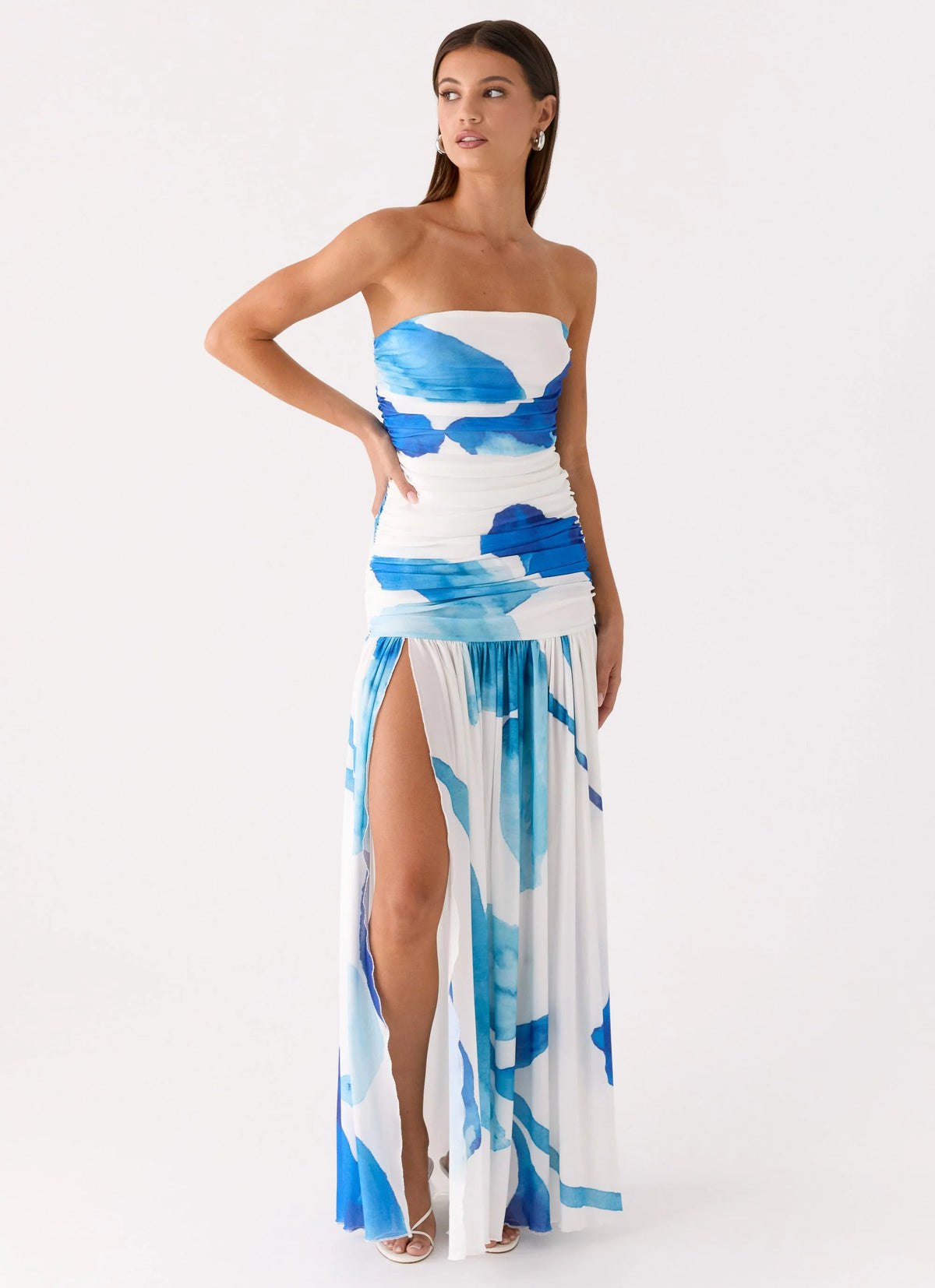 Laidee Maxi Dress - Cerulean Bloom