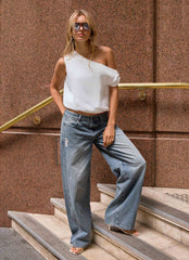 Stick Around Top - White