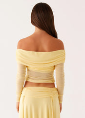 Amryn Long Sleeve Top - Yellow