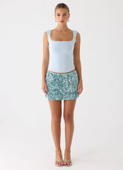 Guessing Games Top - Misty Blue