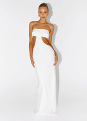 Kiss Me Cut Out Maxi - Ivory