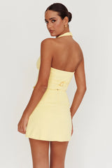 Tammi Halter Vest Top Lemon