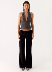 Aylssa Halter Top - Ash