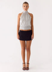 Willow Sequin Top - Silver