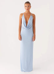 Game Player Maxi Dress - Blue