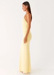 Fiesta Halter Maxi Dress - Sunny Yellow