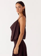 Yaz Top - Chocolate Plum