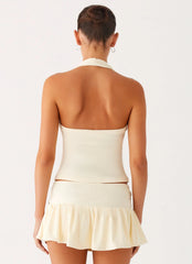 Vegas Nights Low Rise Skort - Yellow