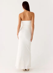 Party After Party Shell Maxi Dress - White