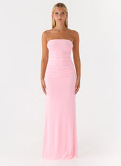 Iroha Strapless Maxi Dress - Pink