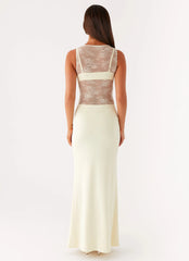 Imperial Maxi Dress - Yellow