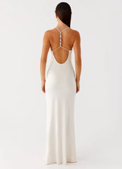 Raffa Pearl Maxi Dress - Ivory