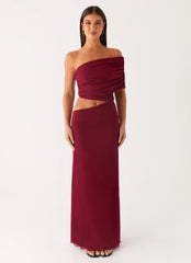 Gillian Maxi Dress - Maroon