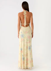 Tedder Halter Maxi Dress - Spring Meadow
