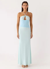 Romilly Mesh Maxi Dress - Teal