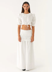 Melania Blouse - White