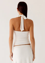 Payback Shell Trim Top - White