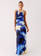 Only A Feeling Cowl Neck Maxi Dress - Heirloom Floral