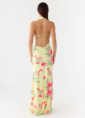 Like You Better Maxi Dress - Lemon Soleil