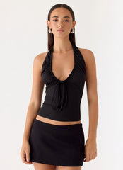 Ask You Twice Top - Black