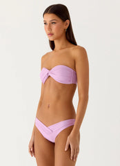 Delta Bandeau Bikini Top - Lavender