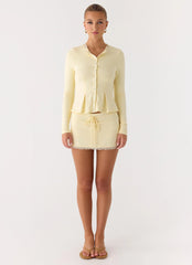 Landon Long Sleeve Top - Butter Yellow