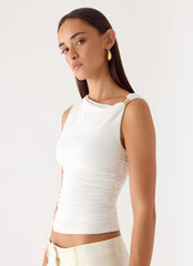 Short Notice Top - White