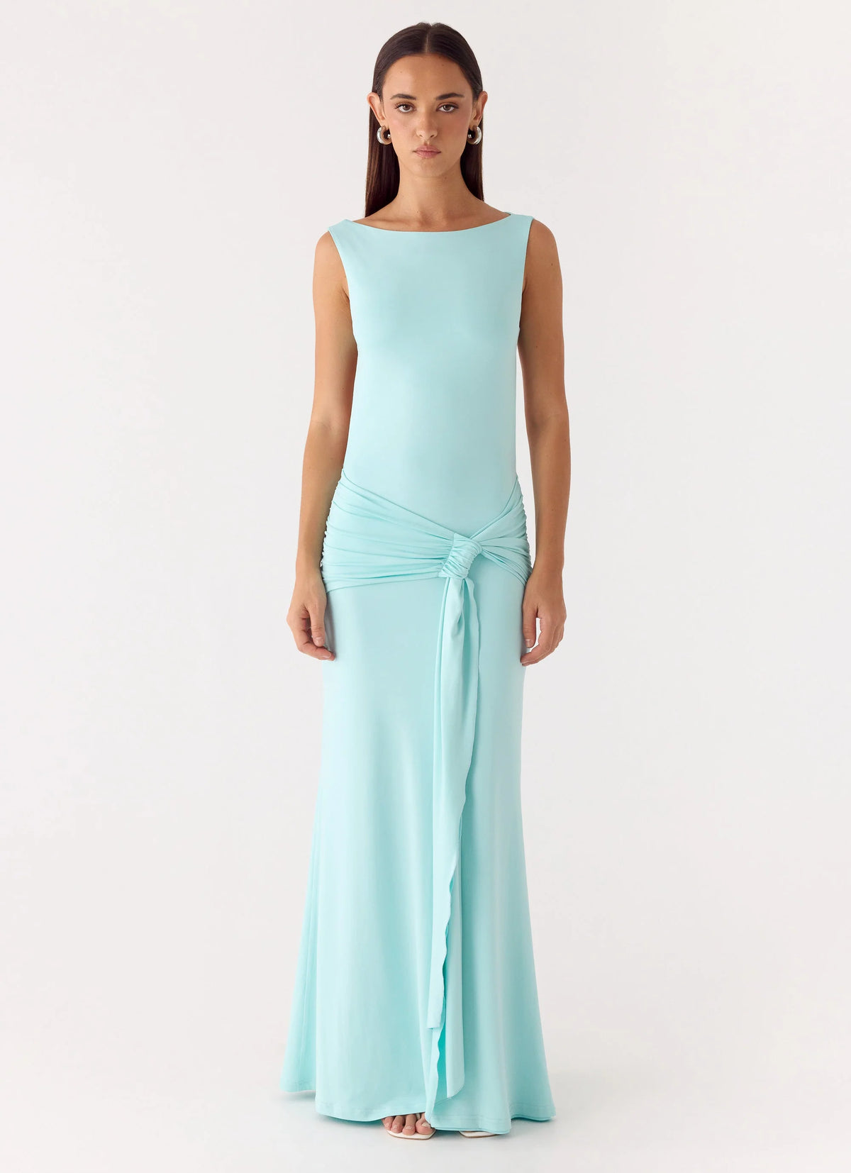 Fault Line Maxi Dress - Aqua