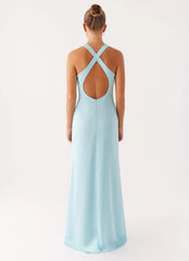 Desi Halterneck Maxi Dress - Mint