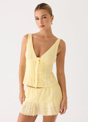 Aberley Top - Yellow
